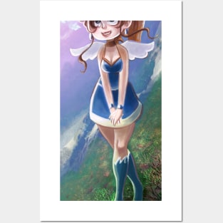 Cute Angel Girl Posters and Art